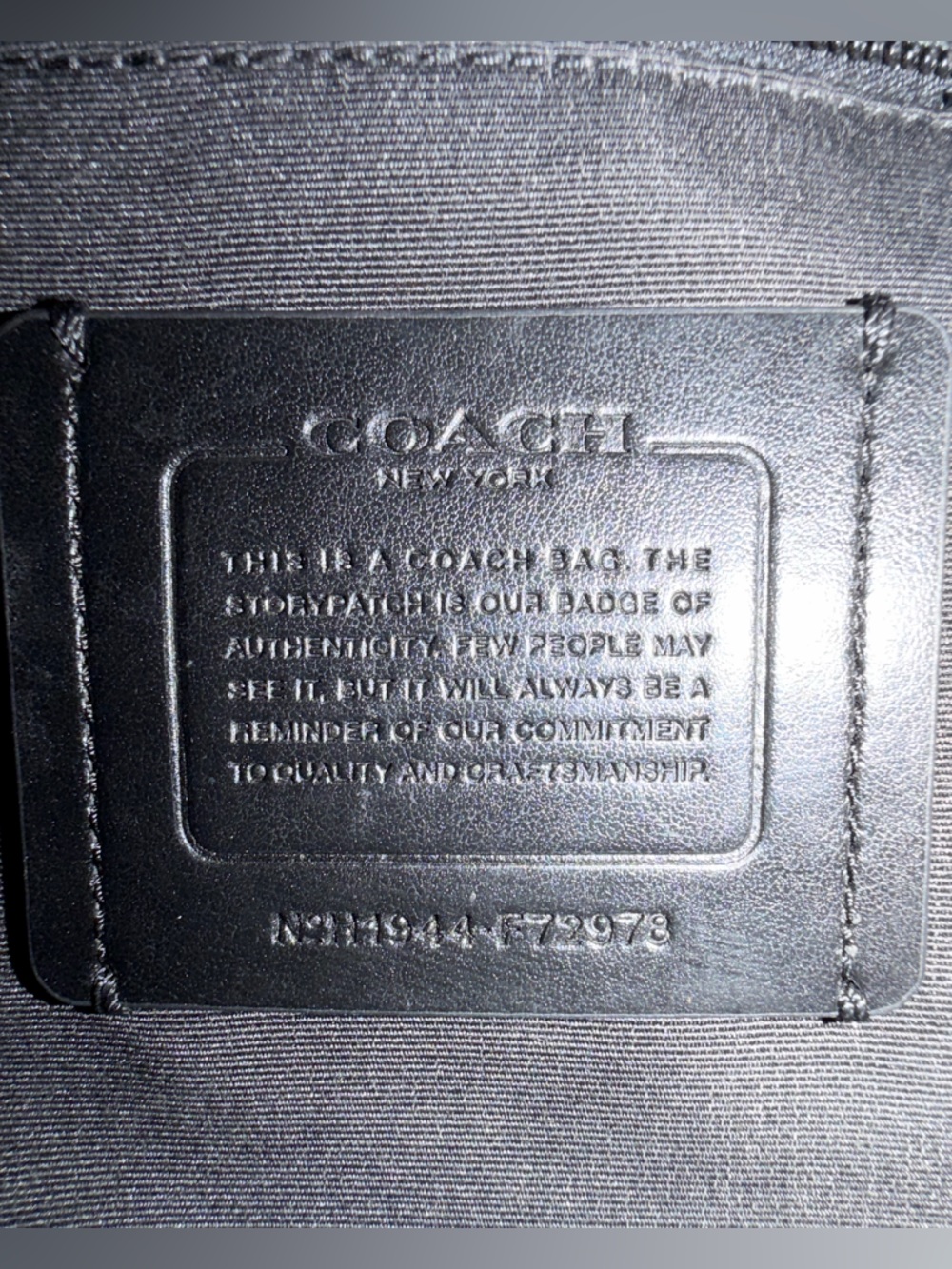COACH Beckett Men's Black/brown coated canvas briefcase F72978 - Picture 12 of 13